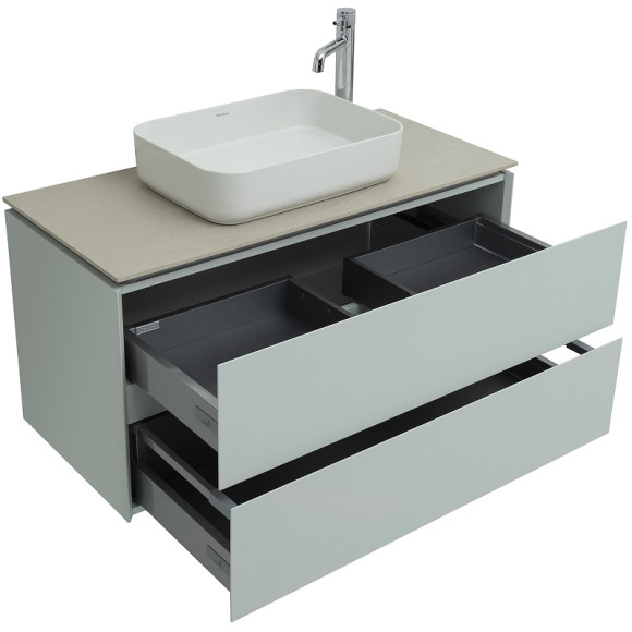 Тумба под раковину Allen Brau Infinity 100 1.21003.PWM подвесная Папирус матовый Тумба под раковину Allen Brau Infinity 100 1.21003.PWM подвесная Папирус матовый