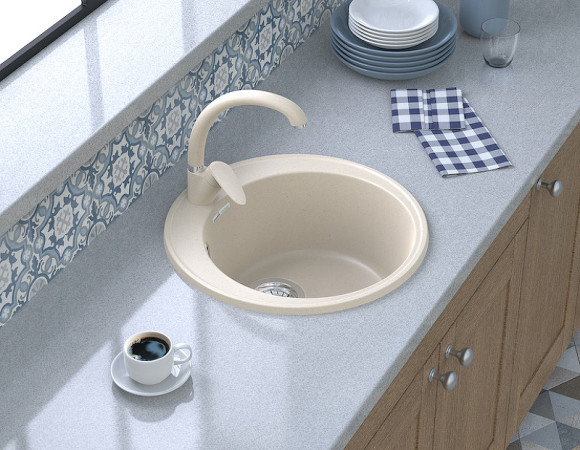 Кухонная мойка GranFest Quarz GF-Z08 Терракот Кухонная мойка GranFest Quarz GF-Z08 Терракот