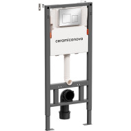 Инсталляция Ceramicanova Balance CN121002CH для унитаза с клавишей смыва Хром глянцевый Инсталляция Ceramicanova Balance CN121002CH для унитаза с клавишей смыва Хром глянцевый