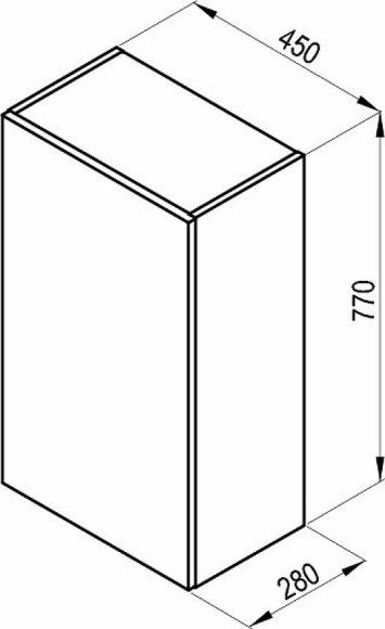 Подвесной шкаф Ravak SB Natural 45 X000001054 Белый глянец Подвесной шкаф Ravak SB Natural 45 X000001054 Белый глянец
