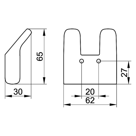 Крючок для полотенца Keuco Collection Moll 12713 010000 Хром Крючок для полотенца Keuco Collection Moll 12713 010000 Хром