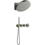 Душевая система Timo Saona SX-2329/18SM с термостатом Черное золото