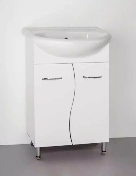 Тумба под раковину Style Line Эко Стандарт 12 55 ЛС-000010055 Белый глянец Тумба под раковину Style Line Эко Стандарт 12 55 ЛС-000010055 Белый глянец