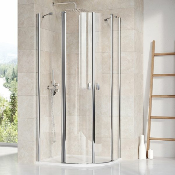 Душевой уголок Ravak Chrome CSKK4 90x90 3Q170C00Z1 профиль Хром стекло Transparent Душевой уголок Ravak Chrome CSKK4 90x90 3Q170C00Z1 профиль Хром стекло Transparent