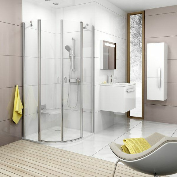Душевой уголок Ravak Chrome CSKK4 90x90 3Q170C00Z1 профиль Хром стекло Transparent Душевой уголок Ravak Chrome CSKK4 90x90 3Q170C00Z1 профиль Хром стекло Transparent