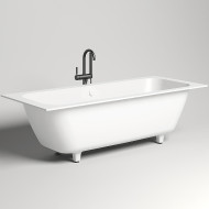 Ванна из искусственного камня Salini Orlanda Axis 190х80 103221M Белая матовая