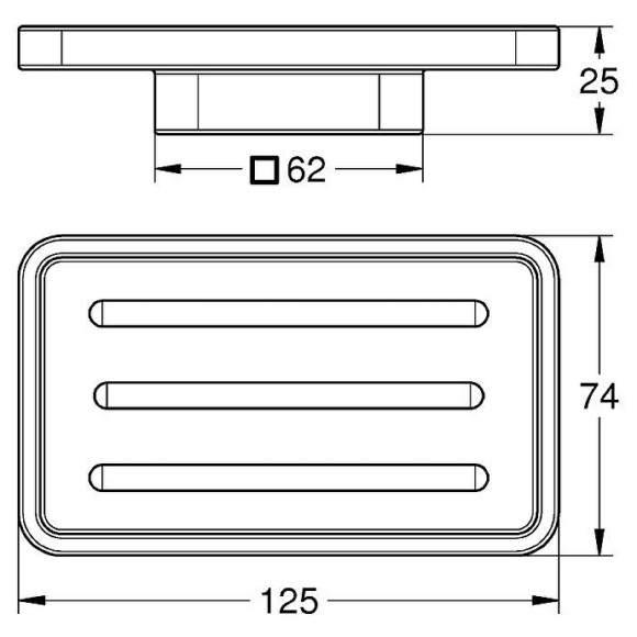 Мыльница Grohe Selection Cube 40806000 Белая Мыльница Grohe Selection Cube 40806000 Белая