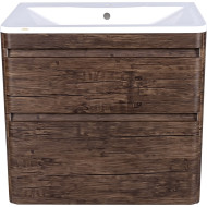 Тумба под раковину Style Line Атлантика Люкс Plus 80 ЛС-00000664 подвесная Старое дерево