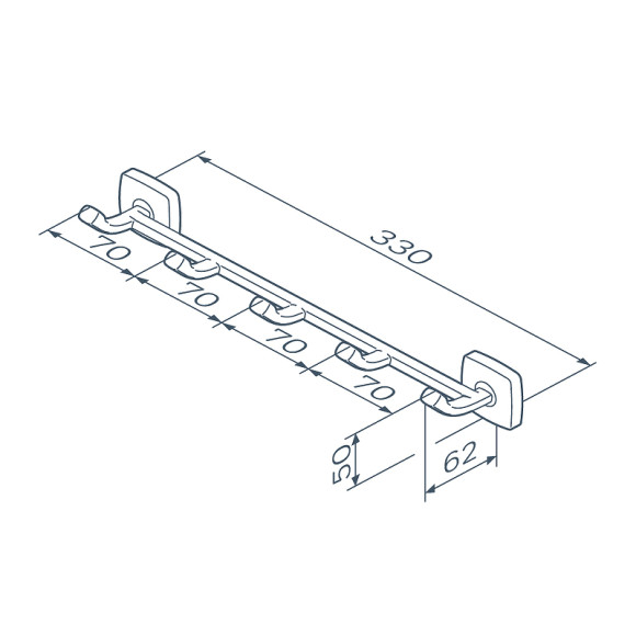 Вешалка для полотенец AM.PM Gem A9035922 Черный