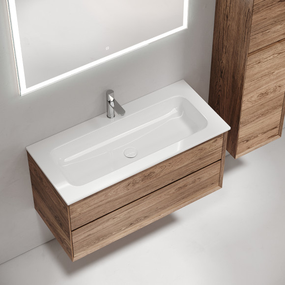 Тумба под раковину Sancos Marmi 2.0 100 MR2.0100ECH подвесная Дуб чарльстон