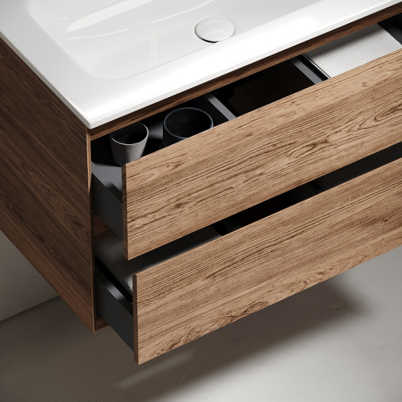 Тумба под раковину Sancos Marmi 2.0 100 MR2.0100ECH подвесная Дуб чарльстон