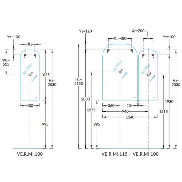 Зеркало Kerama Marazzi Vetrata 40 VE.R.mi.100\WHT с подсветкой с сенсорным выключателем и подогревом