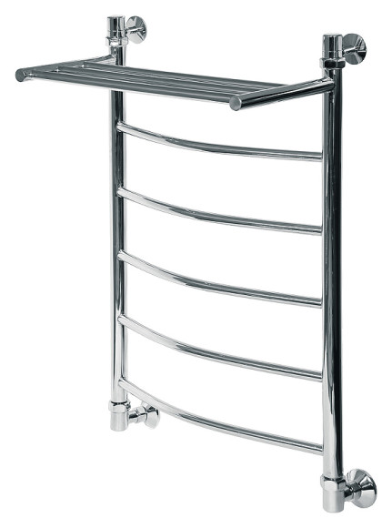 Водяной полотенцесушитель Ника Arc ЛД ВП 80/40 с полкой Хром Водяной полотенцесушитель Ника Arc ЛД ВП 80/40 с полкой Хром