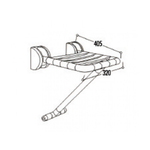 Сиденье для душа Creavit TB410 Белое Сиденье для душа Creavit TB410 Белое