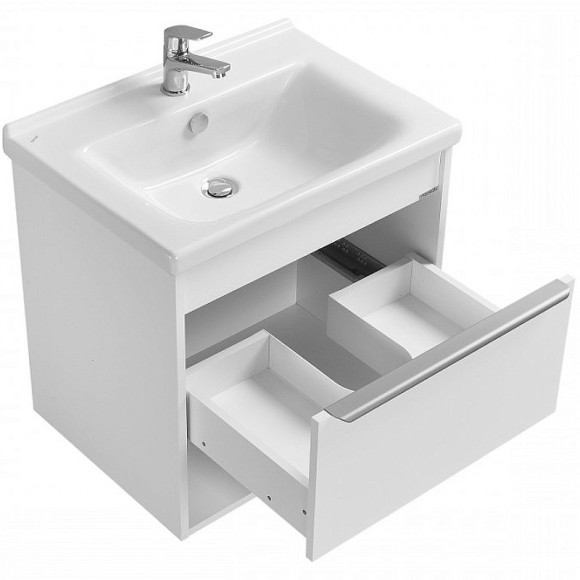 Тумба под раковину Aquaton Хоуп 60 1A287201HP2B0 подвесная Белая матовая