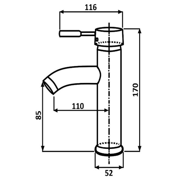 Смеситель для раковины ALMAes Sona TVZ-0907 Хром Смеситель для раковины ALMAes Sona TVZ-0907 Хром