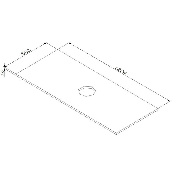 Столешница под раковину AM.PM Func 120 M8FST1200WM Белая матовая Столешница под раковину AM.PM Func 120 M8FST1200WM Белая матовая