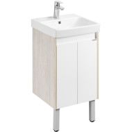 Тумба под раковину Aquaton Сканди Doors 45 1A278701SDB20 Белый глянец Дуб верона Тумба под раковину Aquaton Сканди Doors 45 1A278701SDB20 Белый глянец Дуб верона