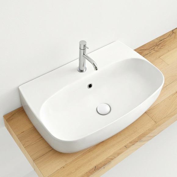 Раковина Kerasan Nolita 50 534001*1 Белая глянцевая Раковина Kerasan Nolita 50 534001*1 Белая глянцевая