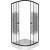 Душевой уголок Niagara Eco 80х80 NG-003-14 Black профиль Черный стекло с рисунком