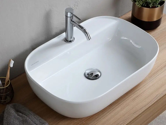 Раковина Scarabeo Glam 56 1804 Белая Раковина Scarabeo Glam 56 1804 Белая
