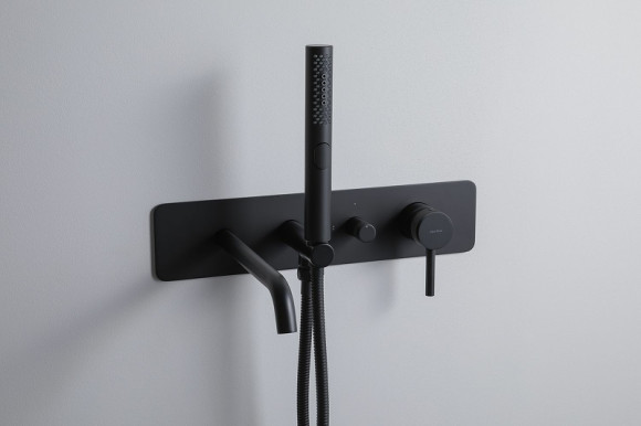 Смеситель для ванны Allen Brau Priority 5.31A05-31 Черный матовый Смеситель для ванны Allen Brau Priority 5.31A05-31 Черный матовый