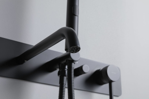 Смеситель для ванны Allen Brau Priority 5.31A05-31 Черный матовый Смеситель для ванны Allen Brau Priority 5.31A05-31 Черный матовый