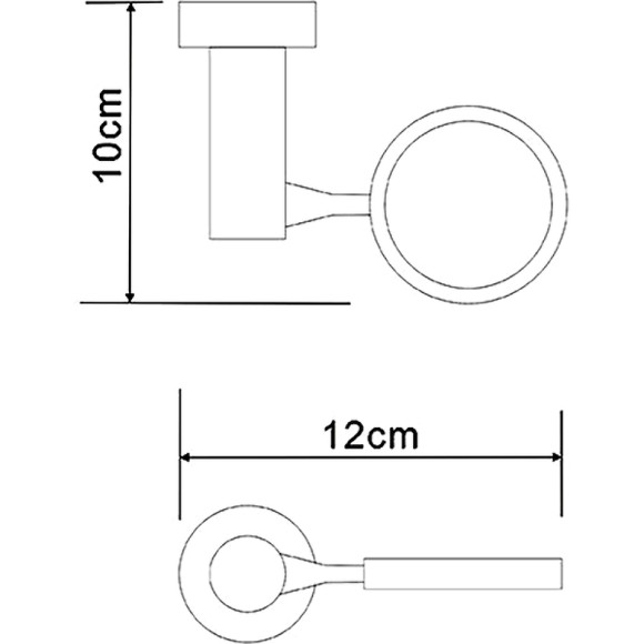 Держатель WasserKRAFT Donau K-C178 Хром Держатель WasserKRAFT Donau K-C178 Хром