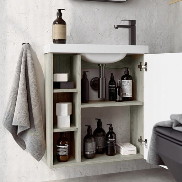 Корпус тумбы под раковину Aqwella Alba 60 R ALB0106RLS подвесной Камень натуральный Корпус тумбы под раковину Aqwella Alba 60 R ALB0106RLS подвесной Камень натуральный