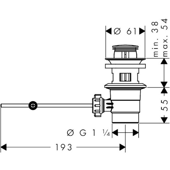 Смеситель для раковины Hansgrohe Vernis Shape 71560000 Хром