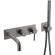 Смеситель для ванны Boheme Uno 464-3-GM Оружейная сталь