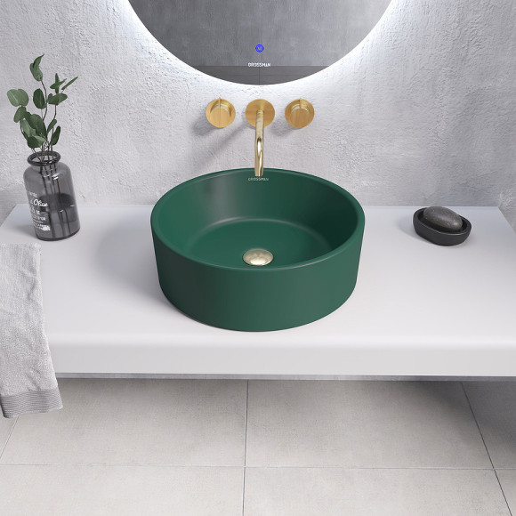 Раковина-чаша Grossman 40 GR-3013OLM Светло-зеленая матовая Раковина-чаша Grossman 40 GR-3013OLM Светло-зеленая матовая
