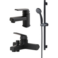 Комплект смесителей Orange OneLife P02-511B Черный матовый