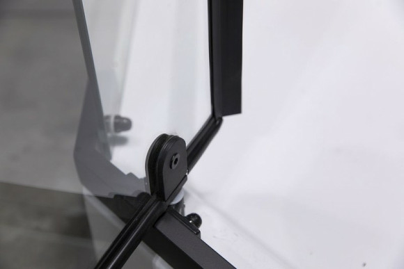 Душевой уголок Esbano ESR-7170B 100x100 ESUGR7170B профиль Черный матовый стекло прозрачное