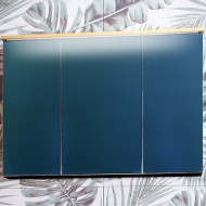 Зеркальный шкаф Бриклаер Форест 100 4627125414725 с подсветкой Дуб золотой Антрацит Зеркальный шкаф Бриклаер Форест 100 4627125414725 с подсветкой Дуб золотой Антрацит