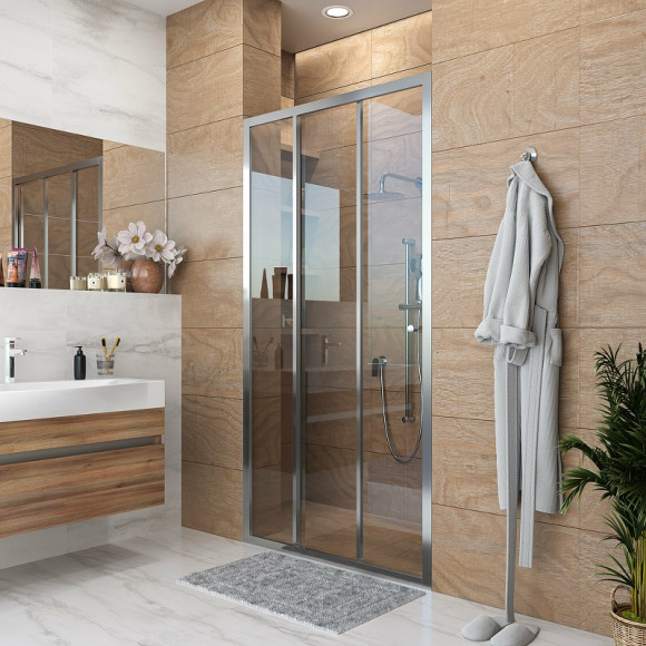 Душевая дверь Grossman Falcon 110 GR-D110Fa профиль Хром стекло прозрачное Душевая дверь Grossman Falcon 110 GR-D110Fa профиль Хром стекло прозрачное