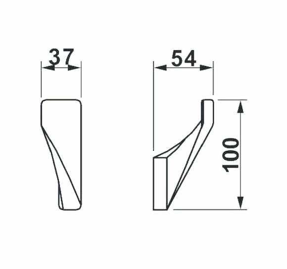Крючок Art&Max Gina AM-G-2738-Nr Черный Крючок Art&Max Gina AM-G-2738-Nr Черный