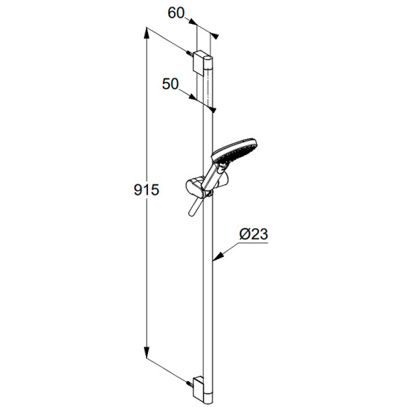 Душевой гарнитур Kludi Dive 6993005-00 Хром