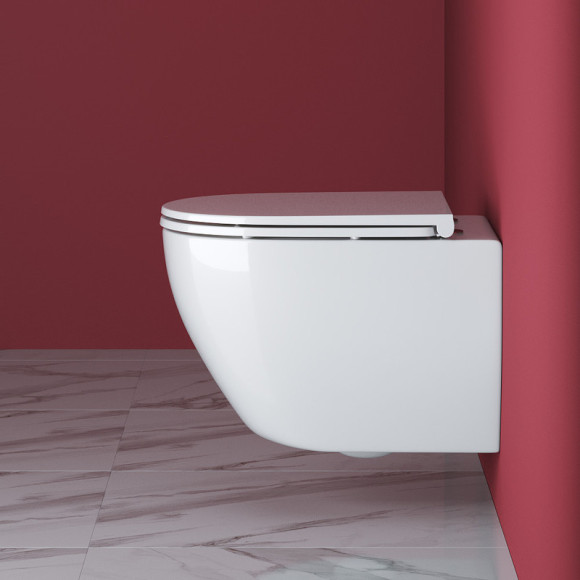 Унитаз Cezares Stylus-Tor CZR-6601-TH-TOR/CZR-870-SC подвесной с сиденьем Микролифт Унитаз Cezares Stylus-Tor CZR-6601-TH-TOR/CZR-870-SC подвесной с сиденьем Микролифт