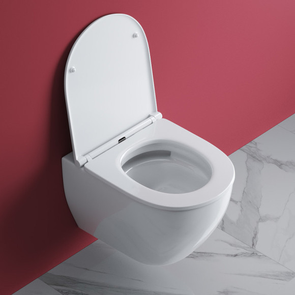 Унитаз Cezares Stylus-Tor CZR-6601-TH-TOR/CZR-870-SC подвесной с сиденьем Микролифт Унитаз Cezares Stylus-Tor CZR-6601-TH-TOR/CZR-870-SC подвесной с сиденьем Микролифт