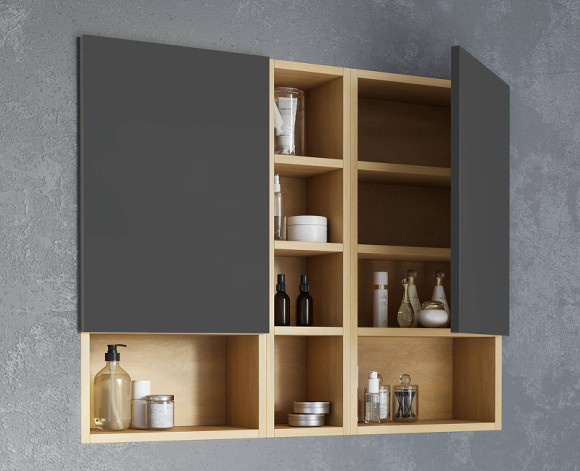 Подвесной шкаф Excellent Tuto 40 R MLEX.0107.400.BLGR Черный Дуб