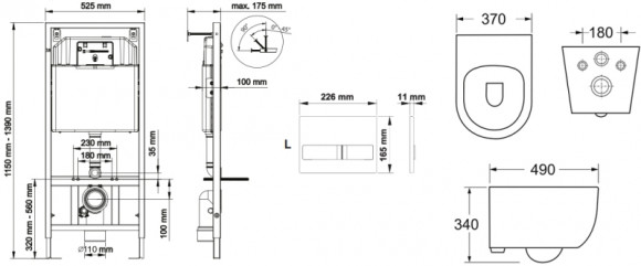 Унитаз Ceramicanova Play CN3001 с инсталляцией Berges Novum L3 040213 с сиденьем Микролифт с кнопкой Хром Унитаз Ceramicanova Play CN3001 с инсталляцией Berges Novum L3 040213 с сиденьем Микролифт с кнопкой Хром