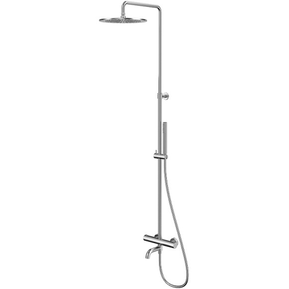 Душевая система Whitecross Y brushed nickel Y1234NIB с термостатом Брашированный никель