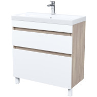 Тумба с раковиной Iddis Zodiac 80 ZOD8ABFi95K Белая матовая Дерево