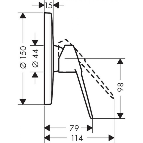 Смеситель для душа Hansgrohe Novus Loop 71365000 Хром Смеситель для душа Hansgrohe Novus Loop 71365000 Хром