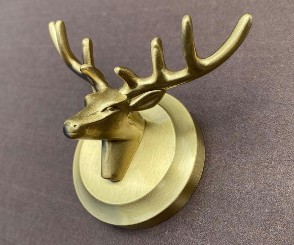 Двойной крючок Bronze de Luxe Royal 81152 Олень Бронза Двойной крючок Bronze de Luxe Royal 81152 Олень Бронза