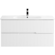 Тумба под раковину Cezares Duet 100 DUET-1000-2C-SO-BO подвесная Bianco Opaco