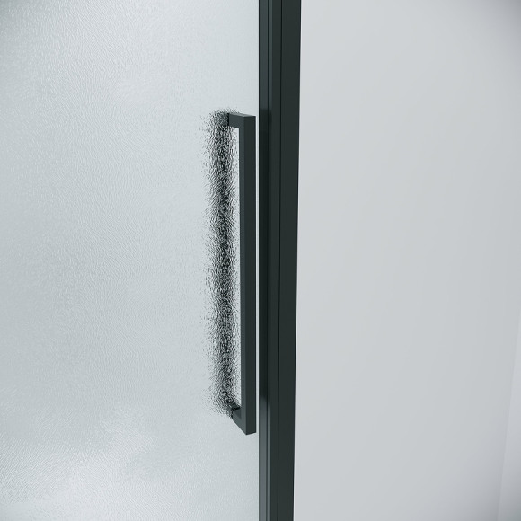 Душевая дверь Grossman Cosmo 100 100.K33.02.100.21.02 профиль Черный матовый стекло шиншилла