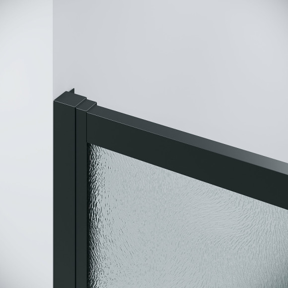 Душевая дверь Grossman Cosmo 100 100.K33.02.100.21.02 профиль Черный матовый стекло шиншилла