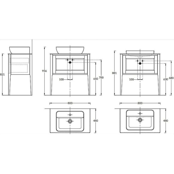 Тумба под раковину Kerama Marazzi Plaza Classic Neo 80 PL.CN.80.1+1\NUT.M Орех Тумба под раковину Kerama Marazzi Plaza Classic Neo 80 PL.CN.80.1+1\NUT.M Орех